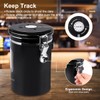 FACIACC Airtight Coffee Canister, 1800ML Stainless Steel Coffee Container with