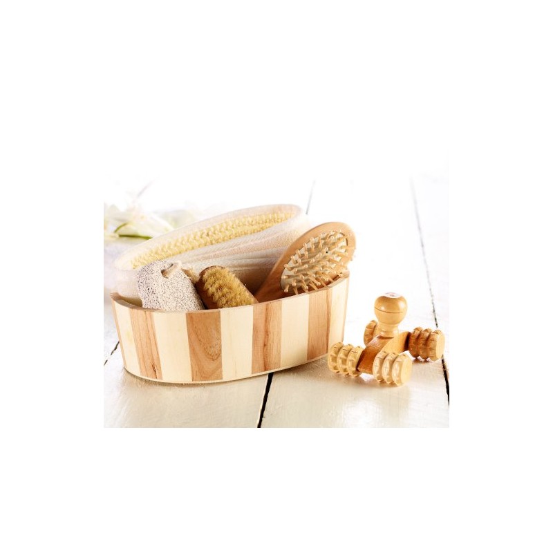 Newgen Medicals Wellness Set: 6-piece Bath Set made from Natural
