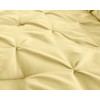TRP 7 Piece Pintuck Comforter Set Queen, Pinch Pleated Classic