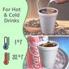 8OZ Foam Cups for Hot & Cold Drinks With Lids,