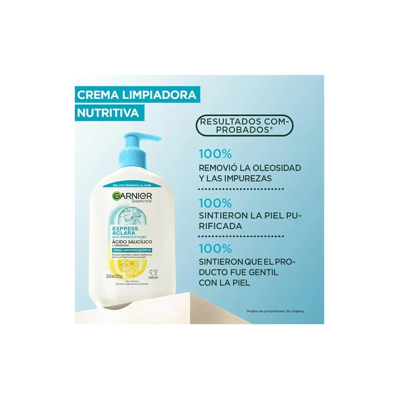Rutina Express Aclara 4p Antiacné Crema Limpiadora Nutritiva