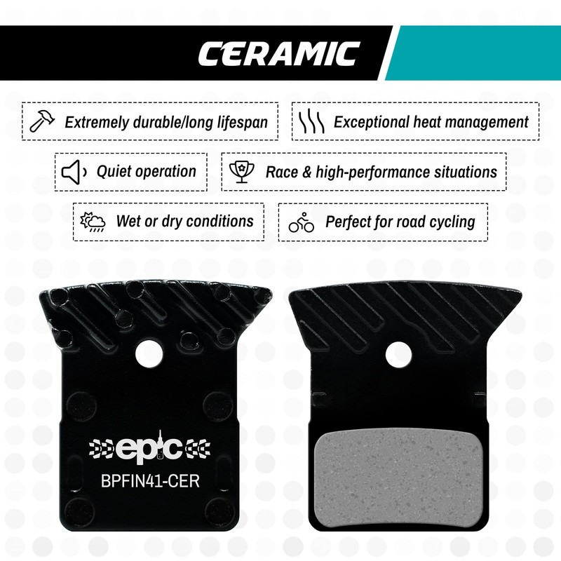 epic Disc Brake Pads with Cooling Fins | L02A, L03A,