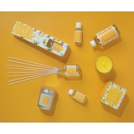 Hassett Green London - Just Lemon - Car Air Freshener Refill 50ml Bottle - Suitable for Refilling Wooden Top, Board & Felt Pad Car Fresheners