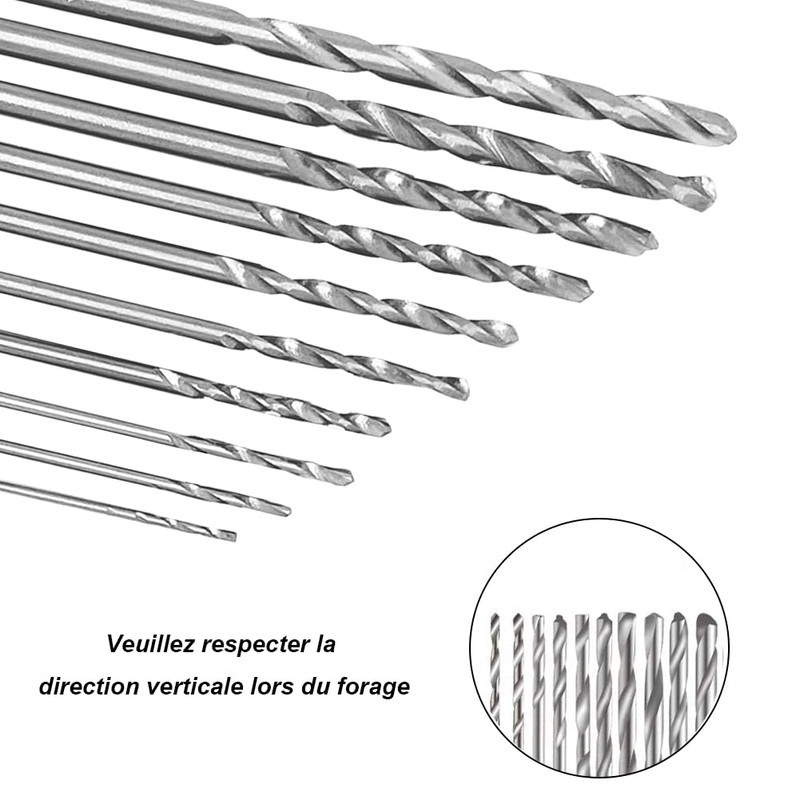 Saipor Hand Drill with 20 Micro Spiral Drills (0.3 -