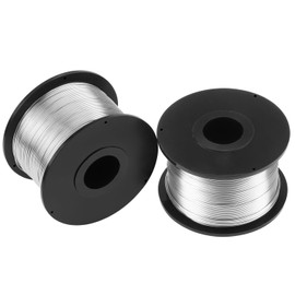 QWORK Rebar Tie Wire Tool Coils, 10 Rolls 1/32" (0.8 mm) x 360 ft Tie Wire Coil, 3600 Ft Total for Automatic Twister Machine