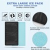 Tutmyrea 12"x21" Extra Large Gel Ice Pack with Soft Fabric