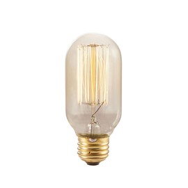 Bulbrite NOS40T14/SQ 40-watt Nostalgic Incandescent Edison T14 with Vintage Thread Filament and Medium Base, Warm White - 2 Pack