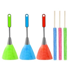 3 Hair Duster, 3 Cleaning Towels, Computer Dust Collector, Kitchen Cleaning Microfiber Duster, Duster For Cleaning
