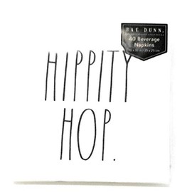 Rae Dunn by Magenta 40 CT Bevarage NapkinsHIPPITY HOP.