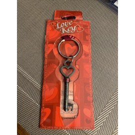 Valentines Day Gift Key To My Heart Keychain Love Solid Construction