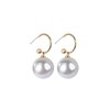 HUGE TOMATO Large Pearl Drop Earrings Large Gold Hook Earrings