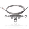 Drahtseile24 Stainless Steel Rope Set with 3 x Rope Clamps,