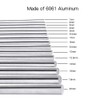 Feelers Aluminum Round Rod 1/8"(3mm) Diameter 6061 Aluminum Solid Stick