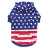 Zack & Zoey Distressed American Flag Hoodie for Dogs