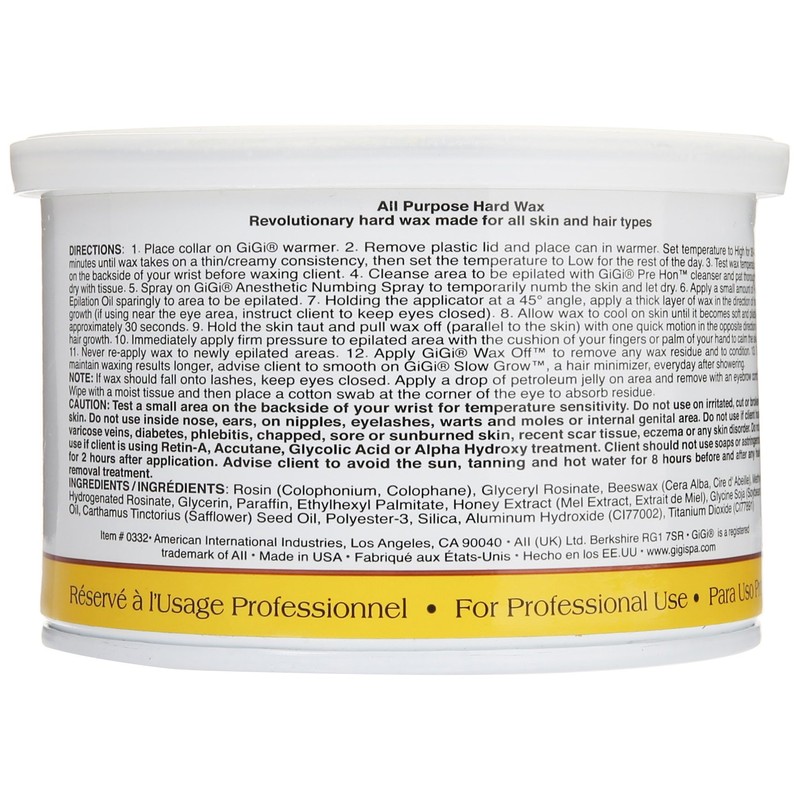 GiGi All Purpose Hard Wax for Hair Removal - DIY