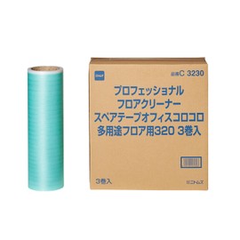 Nitoms C3230 Professional Spare Tape for Multipurpose Floors, 12.6 inches (320 mm) Wide, 30 Wraps, 3 Rolls, Commercial Cleaning, Cleaner, Office, Hospitals, Factories