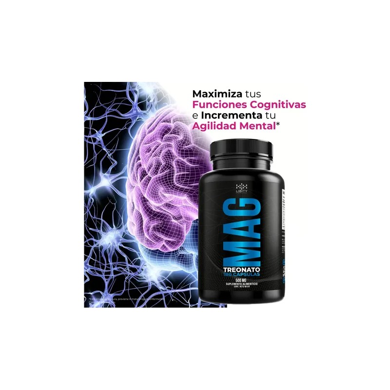 Libity Treonato Magnesio 100 Puro Alta Absorción Máxima Pureza Elemental