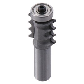 SSHHUI Tenon Cutter 1/2" Milling Cutters 12.7MM Shank Milling Cutter Durable Triple Bead Column Molding Wood Carving