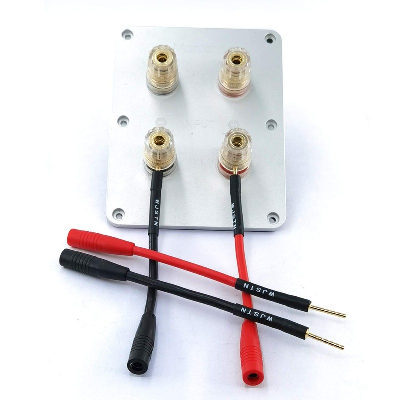 WJSTN 2mm Pin Plug Banana Plug to 4mm Banana Plug