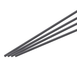 sourcing map Carbon Fiber Rod, 2.5mm x 300mm Carbon Rod Bar for RC Airplane DIY Craft Kite Wing Tube Quadcopter Arm Repair Pack of 12