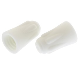 Pro Bamboo Kitchen 50PCS Ceramic Wire Connector White Nut Small 14.5x9mm High Temperature Resistant Ceramic Crimp Cap High Temperature Repair Ceramic Connector Twist Cap