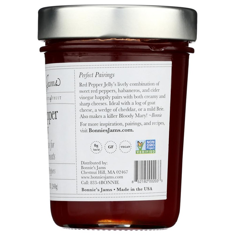 All Natural Jam, Red Pepper Jelly 8.75oz