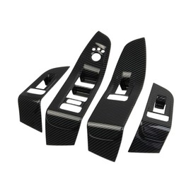 Carbon Fiber Window Lift Switch Panel Cover Trims for Jeep Grand Cherokee L 2021-2024 for Grand Cherokee 2022-2024