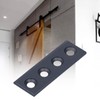 Barn Door Rail Connecting Plates Set Carbon Steel 4 Hole