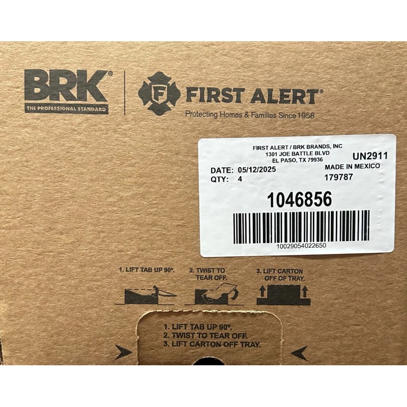 First Alert 10 Year Ionization Battery-Powere