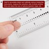 HARFINGTON Film Flexible Ruler, 4 Inch, 0.1mm Scale, PET Plastic