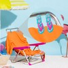 PERFORMORE Flip Flop Beach Towel Clips (Pink Strap), 2-Pack, Portable