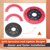 420Chain Sprocket and 42 Tooth Mini Bike Split Sprocket Hub