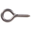 ECKJ Metal Eye Hooks - 20 Pieces, Silver Nickel Plated,