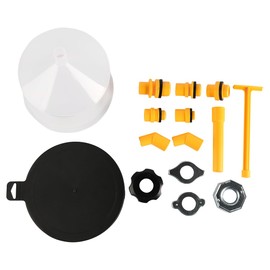 VOANZO 15PCS Radiator Funnel Fill Kit Spill Proof Coolant Filling Funnel Set for Radiator Coolant Refilling Cooling System No Spill Bleeder Tool