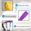 SUBTAVIK 4 Pack Buggy Clips Pram Clips for Bags Purple