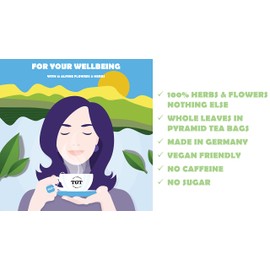 TGT German Peppermint Tea | Uplifting, Digestive | Herbal Tea | Premium (15 Tea Bags, Whole Leaf)