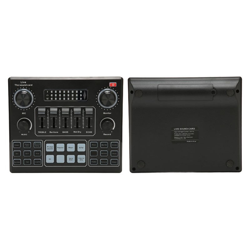 Live Sound Card Multiple Sound Effects Voice Changing External Mini