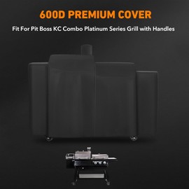 Heavy Duty Replacement Grill Cover Fits for Pit Boss KC Combo Platinum Series Grill with Handles, All Weather Protection Waterproof Cover