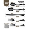 Beaded Edge 20-Piece Black Silverware Set, Mirror Polished Premium Stainless-Steel