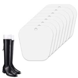Comioke Pack of 8 Boot Shape Inserts, Boot Shaper Moulding Inserts, Boot Stretcher, Plastic Boot Stand Holder, High Boot Support, Boots High Support for Men and Women, White