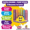 Little Brian Paint Sticks - Pastel 6Pack