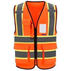 AYKRM X Small High Visibility Reflective Safety Vest for Women