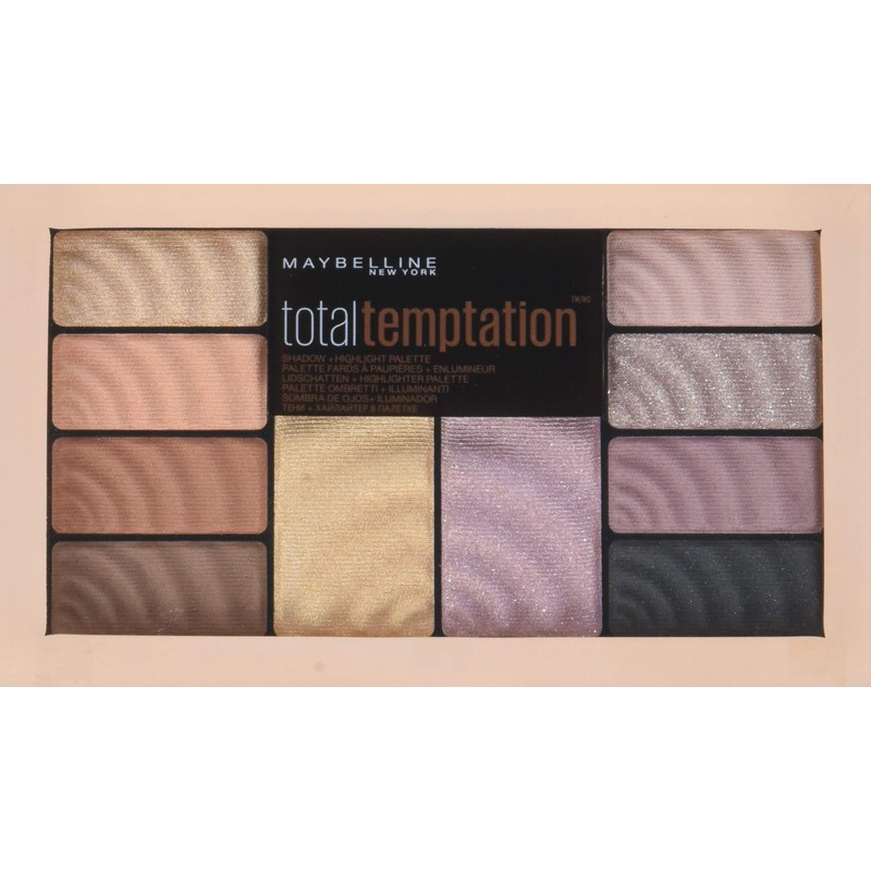 Maybelline New York Eyeshadow Palette and Highlighter - Temptation -