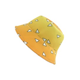 DAZCOS Unisex Anime Cosplay Bucket Hat for Adult (Yellow)