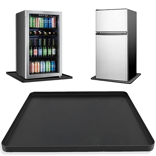 Mini Fridge Silicone Mat, 23.6x23.6x0.6 Inch Mini Refrigerator Protects Equipment