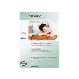 allsaneo Premium Allergy Sufferers Sleeping Bag 100 x 220 cm Extra Light and Soft Unlined Hut Sleeping Bag Travel Sleeping Bag