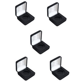 Guardhouse Black Velour Coin Display/Gift Box for One Large/Air Tite “H” Capsule Bundle of 5
