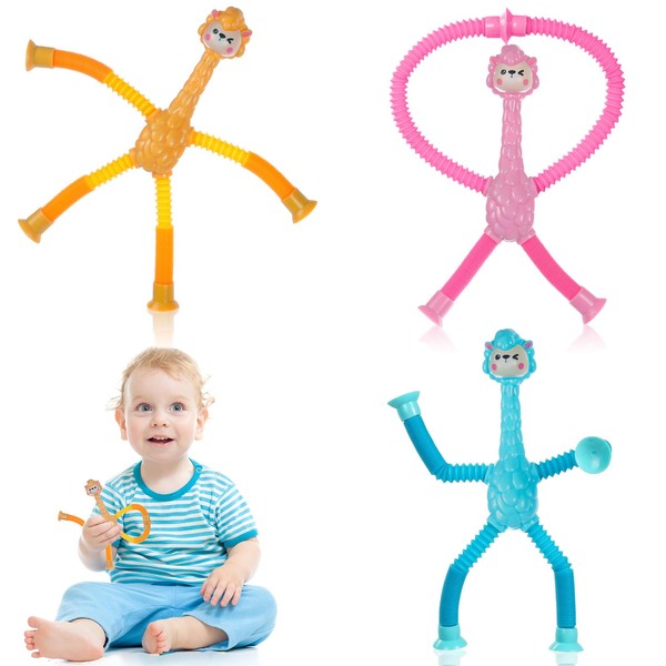 Ainiv Telescopic Suction Cup Alpacas Toy, 3 Pieces Novel Kids