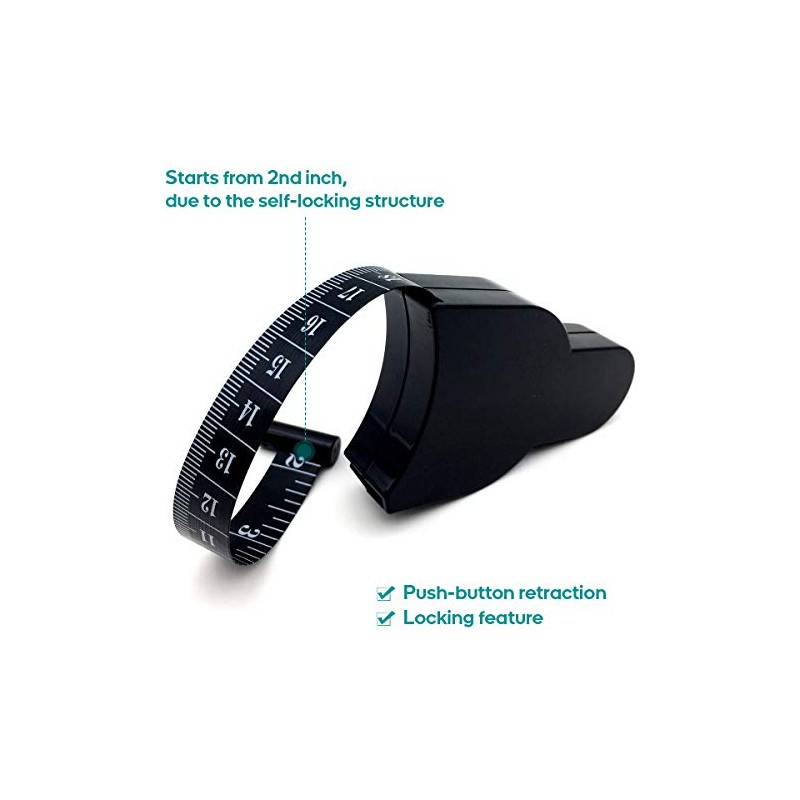 Cinta métrica corporal, Body Measuring Tape (Black), 1