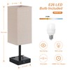 Fully Dimmable Nightstand Lamps Set of 2 - Table Bedside